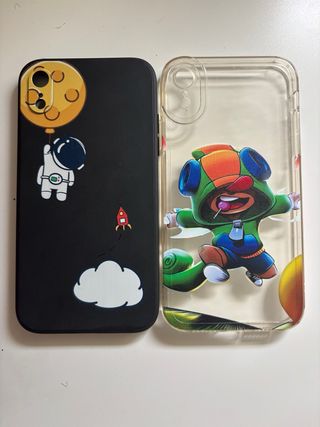 Funda iPhone XR Astronauta y Leon (Brawl Stars)
