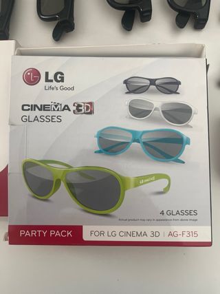 Gafas 3D LG Cinema 3D y Dual Play