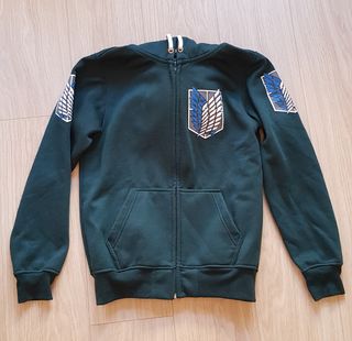 Sudadera Anime Attack on Titan Verde. (Shingeki)