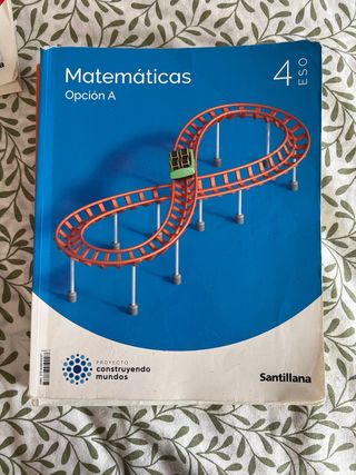 Libros 4º de la eso Santillana (Construyendo m)