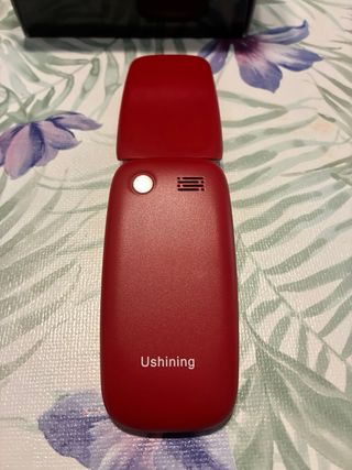 Teléfono Móvil Rojo para Mayores