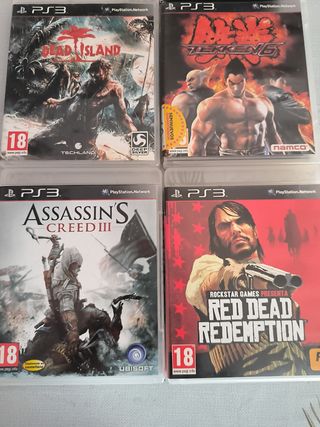 Pack 4 Juegos PS3: Dead Island, Tekken 6, AC3, RDR