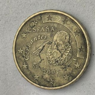 10-04092-España 10 cent € -  2007- cuño roto norue