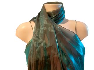 Vestido de fiesta verde esmeralda