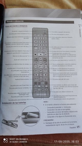 Mando Samsung BD-HDD Combo