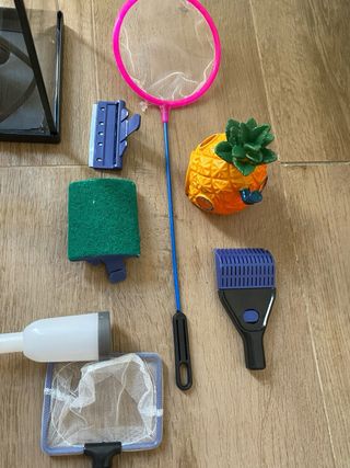 Pecera y accesorios para acuario