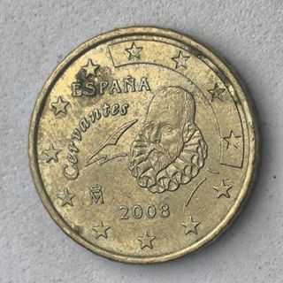 10-04095-España 10 cent € -  2008- cuño roto baiha