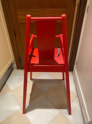 Trona bebé Ikea roja