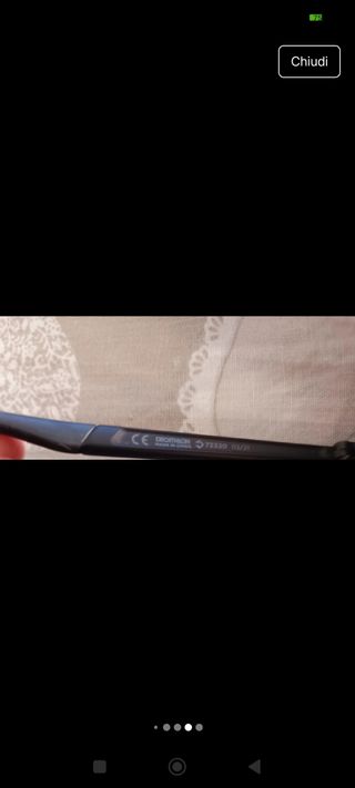 Occhiali da sole blu per bici