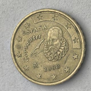 10-04096-España 10 cent € -  2008- cuño roto baiha