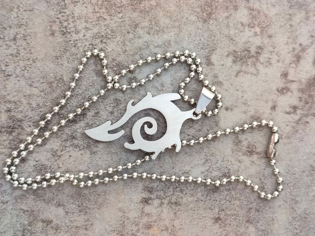 Colgante Acero Tribal con Collar