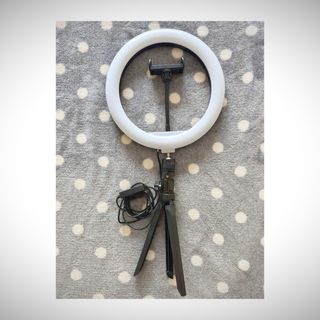 Aro de luz LED con trípode para móvil