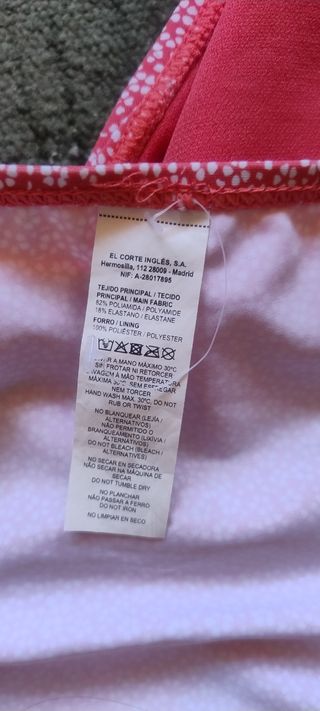 Bikini El Corte Inglés Rosa Estampado