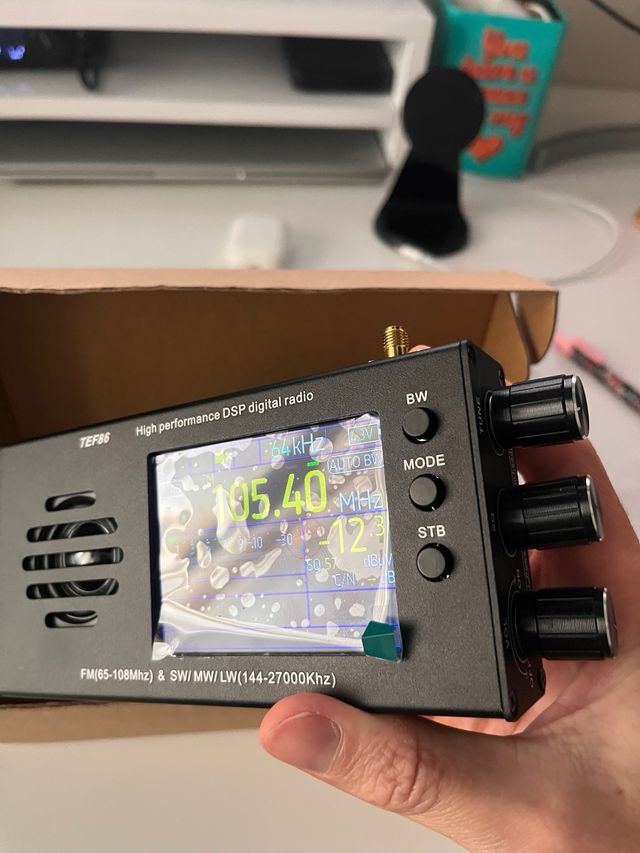 Sintonizador TEF-6686 negro: perfecta recepción FM