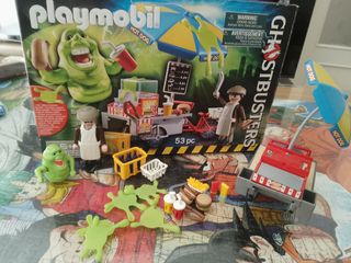 Playmobil Carrito Hot Dog + Muñeco Fantasma