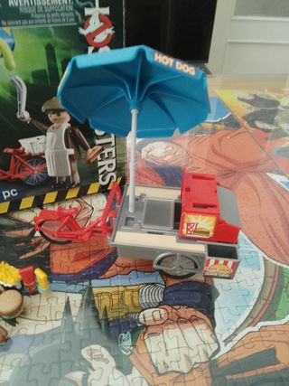 Playmobil Carrito Hot Dog + Muñeco Fantasma