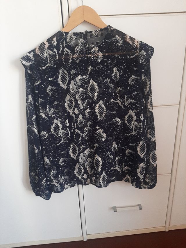 Camisa Salsa Estampado Serpiente