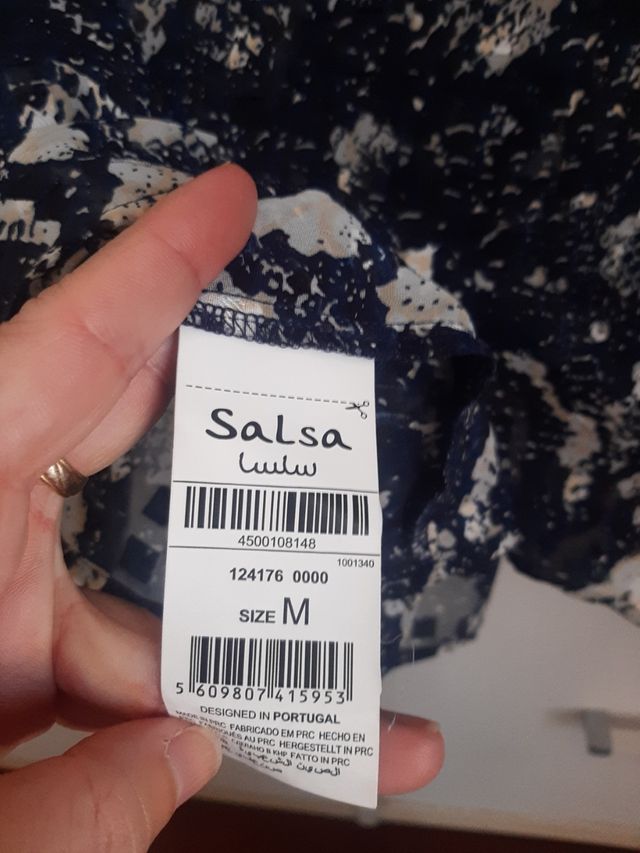 Camisa Salsa Estampado Serpiente