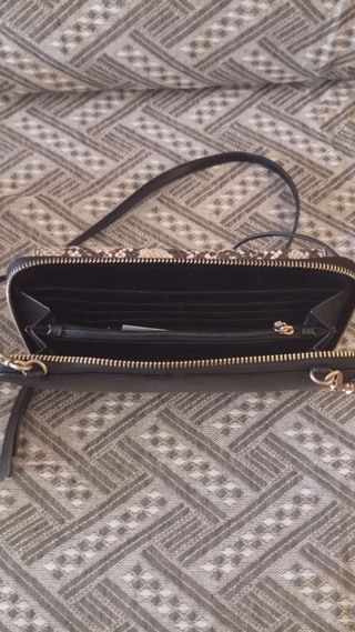 Bolso Parfois Negro estampado serpiente