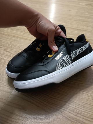 Zapatillas Puma Mujer Negras
