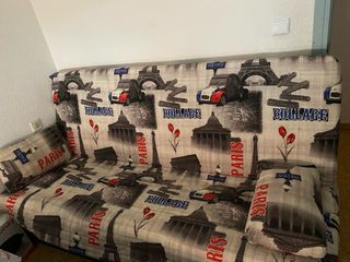 Sofá Cama Diseño París Tela Beige