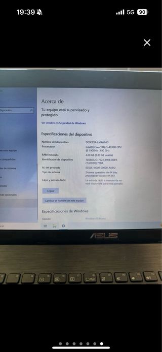 Ordenador portátil negro