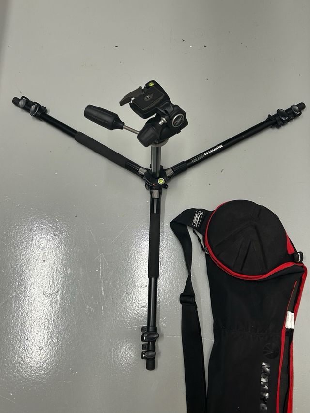Trípode Manfrotto 190XPROB + Rótula 804RC2 + Funda