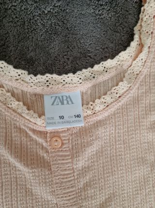 Conjunto Zara Top Naranja y Shorts Amarillo 