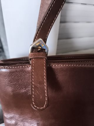 Bolso Paolo Desing Cuero Marrón Italiano
