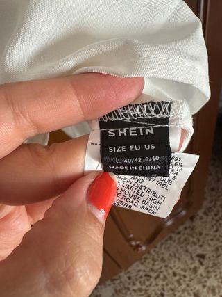 Blusa blanca Shein talla L