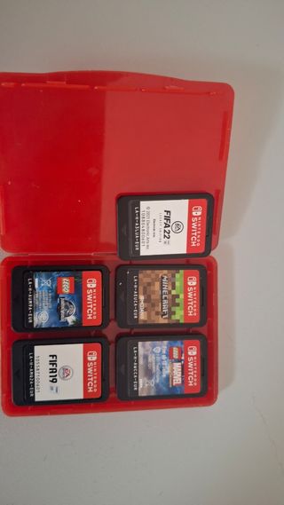 Nintendo Switch blu/rosso con accessori