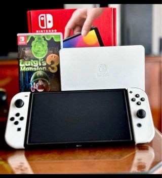 Nintendo Switch Blanca + 3 juegos 