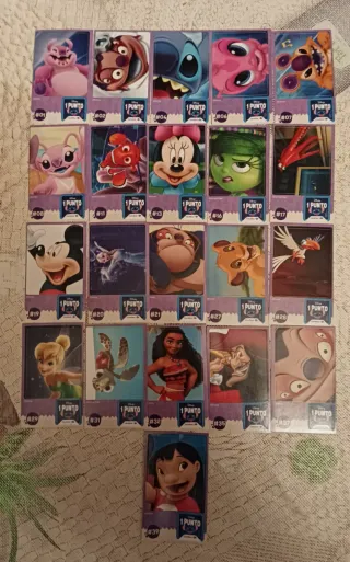 43Cartas y 21Cromos Disney Carrefour Hora de Jugar