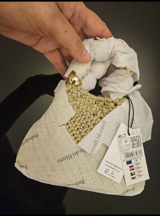 Minibolso fiesta Pedro del Hierro dorado