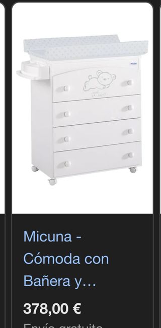 Cambiador bañera Micuna Sweet Bear