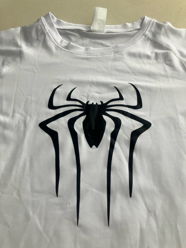 Camiseta Blanca Logo Spiderman