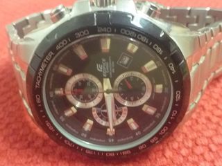 Reloj Casio Cronógrafo acero y negro