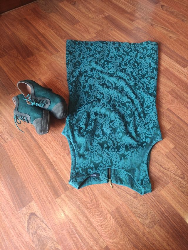 Vestido recto verde Misstic