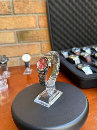 Reloj Chronos Elegante Rosa y Plateado