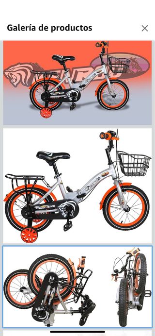 Bici Ken Rod Niños 3-9 Años Plegable Nueva