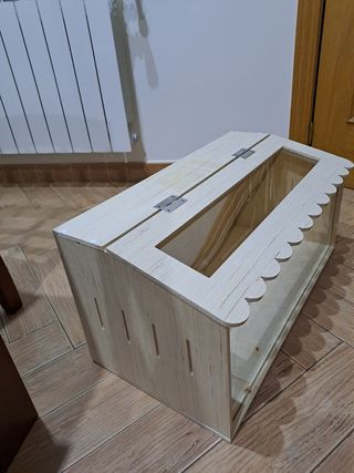 Terrario/Jaula Madera Hámster 60x30x30
