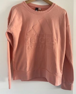 Sudadera Adidas Rosa con Logo