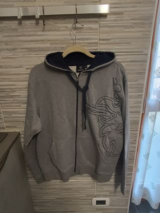 Felpa con cappuccio Scania Grigia XL