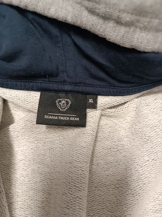 Felpa con cappuccio Scania Grigia XL