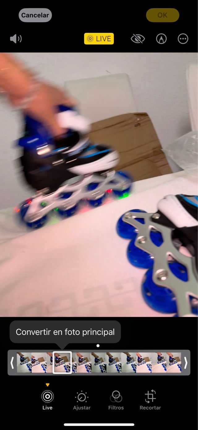 Patines ajustables azules con luces NUEVOS