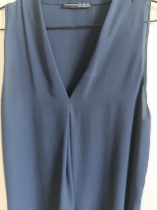 Blusa Atmosphere azul marino sin mangas