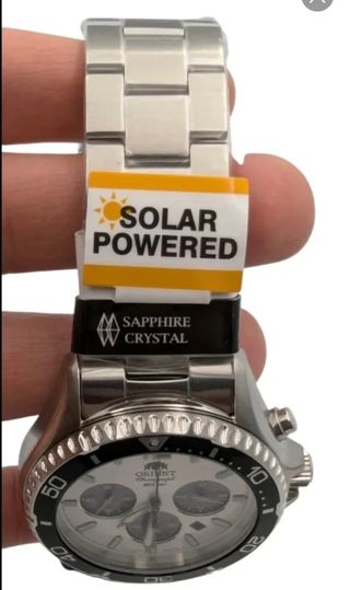 RELOJ ORIENT PANDA SOLAR ZAFIRO DIVER 
