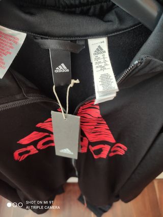 Chándal Adidas Negro y Rojo
