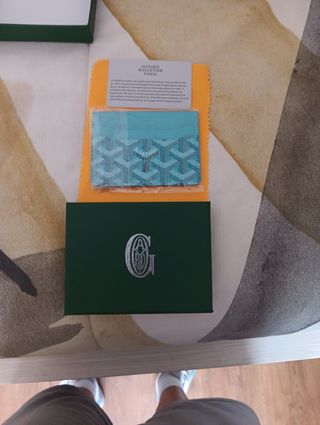 Tarjetero Goyard Azul