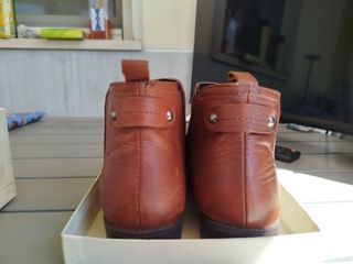 Scarpe donna in pelle marrone